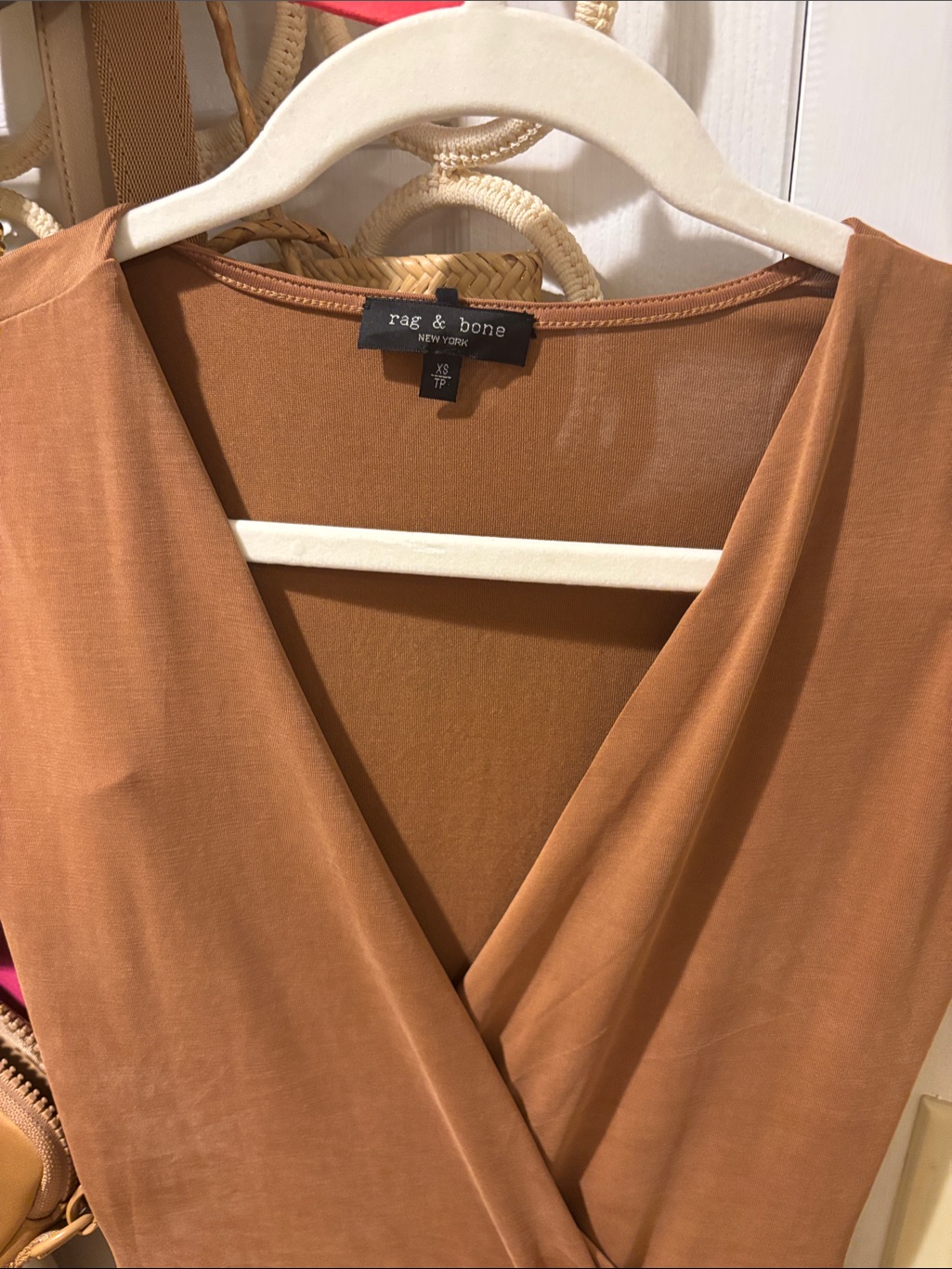 Rag & Bone Terra Cotta Wrap Dress